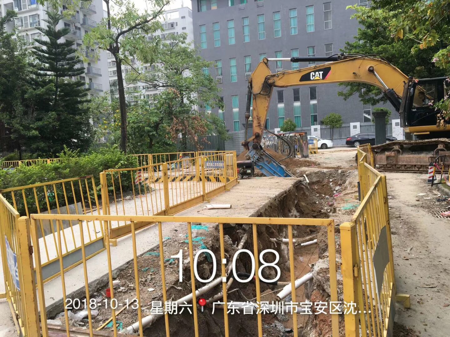 深圳宝安第三工业区预埋顶管工程